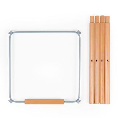 Set picioare cu suport pentru scaun de masa Childhome Evolu Natural/Menta ERFCH-CHEVOFTMI