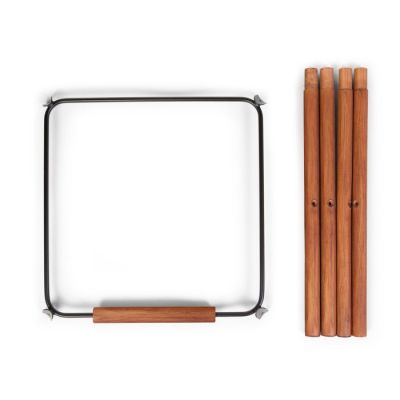 Set picioare cu suport pentru scaun de masa Childhome Evolu Nuc/Negru ERFCH-CHEVOFTFR