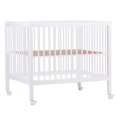 Tarc Childhome 97 cu roti 75x95 cm MDF Alb ERFCH-PA97W