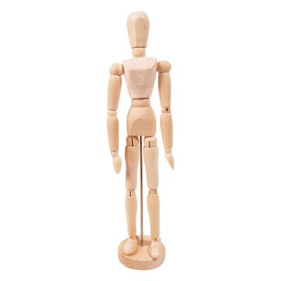 Figurina corp uman cu articulatii mobile, pe suport vertical, pentru pictura, desen - okepb2471910