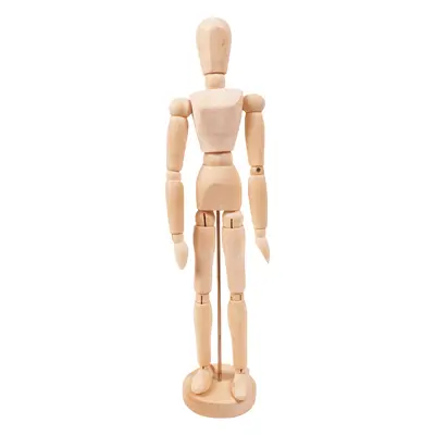 Figurina corp uman cu articulatii mobile, pe suport vertical, pentru pictura, desen - okepb2471910