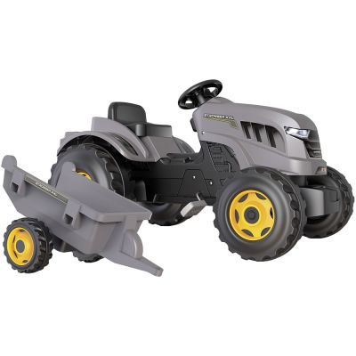 Tractor cu pedale si remorca smoby stronger xxl gri hubs7600710202