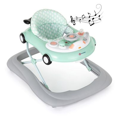 Petite&Mars - Premergator muzical cu panou interactiv si lumini Cabrio, Inaltime reglabila pe 3 pozitii, 6 luni+, Verde BYN857908