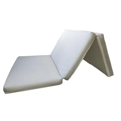 Saltea Pliabila Spuma Poliuretanica 120x60x5 cm - Dungi Gri 00086684