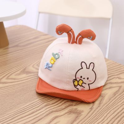 Sapca ivoire cu cozoroc moale caramiziu - Rabbit LIHAT338-1-pa02