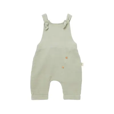 Salopeta de vara cu pantaloni lungi din muselina, BabyCosy, 100% bumbac organic, verde (Marime: 18-24 Luni) JEMBC-CSYM7008-18