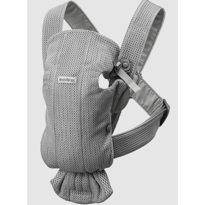 Babybjorn - Marsupiu Mini cu multiple pozitii de purtare - Grey, 3D Mesh BSAFE021018E1