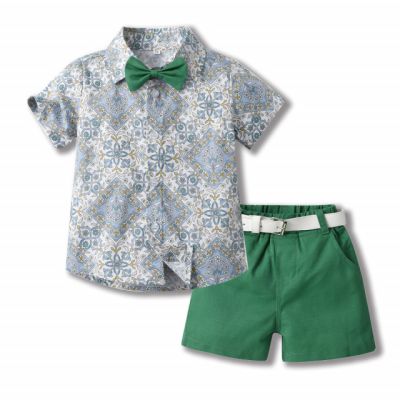 Costum elegant pentru baietei - Green LI202303364-de3