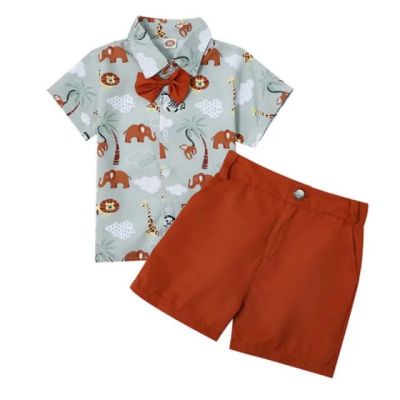 Costumas de vara pentru baietei - Jungle animals MD202303217-de2