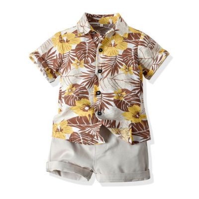 Costumas de vara pentru baietei - Yellow Flower MD202303269-R1