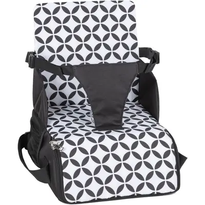 Inaltator scaun masa portabil 2 in 1, Fold and Go, FreeON, Black and White BYN48709