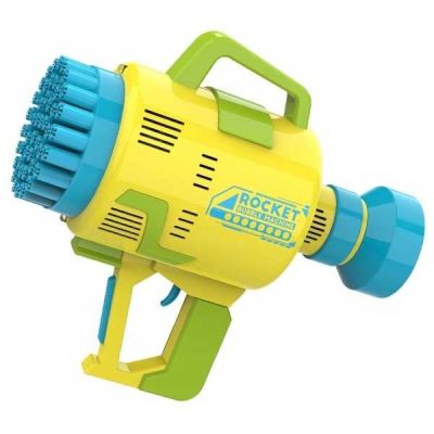 Pistol pentru baloane de sapun Bubble Maker Ikonka IK18050 BBJIK18050_Galben