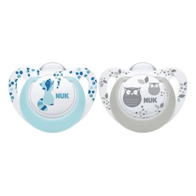 Suzeta Nuk Genius Color Silicon M1 Bleu 0-6 luni Set 2 Bucati ERFMAR-N3904