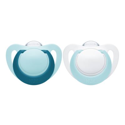 Suzeta Nuk Genius Silicon M1 Vernil 0-6 luni 2 Bucati Set ERFMAR-N3942