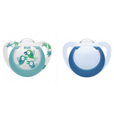 Suzeta Nuk Star Silicon 18-36 luni Pasare, Set 2 Bucati ERFMAR-N1902