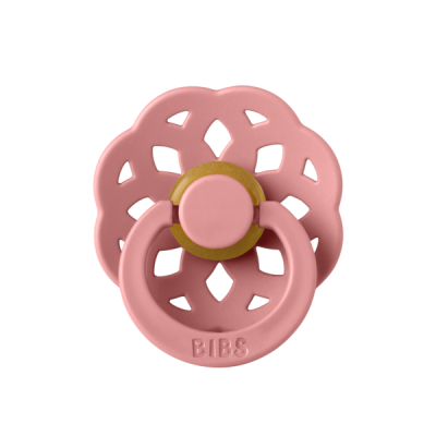 Bibs - suzeta boheme latex, tetina rotunda, 0 luni +-dusty pink bbb210311c