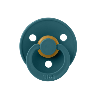 Bibs - suzeta colour latex, tetina rotunda, 0 luni +-forest lake bbb100282c
