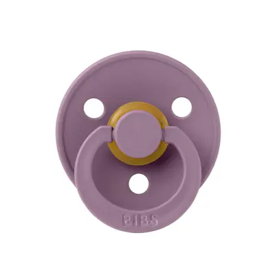Bibs - suzeta colour latex, tetina rotunda, 0 luni +-mauve bbb100300c