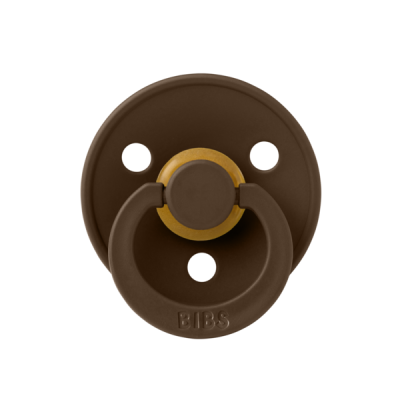 Bibs - suzeta colour latex, tetina rotunda, 0 luni +-mocha bbb100215c