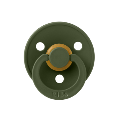 Bibs - suzeta colour latex, tetina rotunda, 6 luni +-hunter green bbb200218c