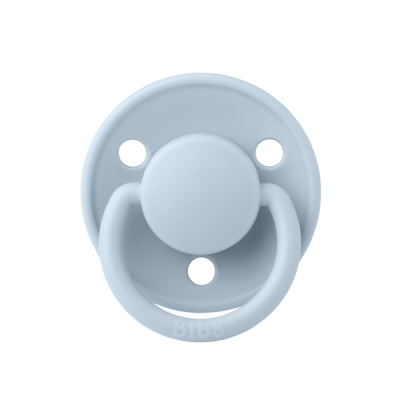 Bibs - suzeta de lux silicon, tetina rotunda, marime universala (0-3 ani)-baby blue bbb1010231c