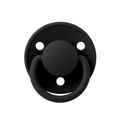 Bibs - suzeta de lux silicon, tetina rotunda, marime universala (0-3 ani)-black bbb1010210c