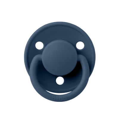 Bibs - suzeta de lux silicon, tetina rotunda, marime universala (0-3 ani)-steel blue bbb1010280c
