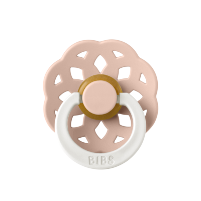 Bibs - suzeta fosforescenta boheme glow latex, tetina rotunda, 6 luni +-blush bbb220256c