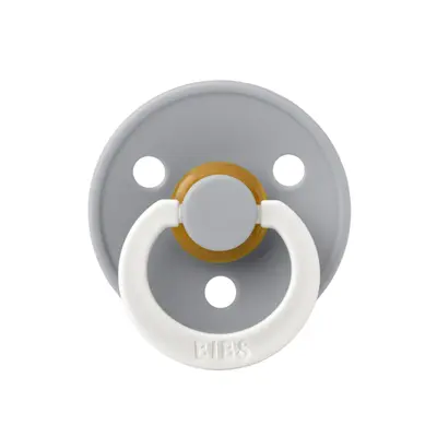 Bibs - suzeta fosforescenta colour glow latex, tetina rotunda, 0 luni +-cloud bbb100272c