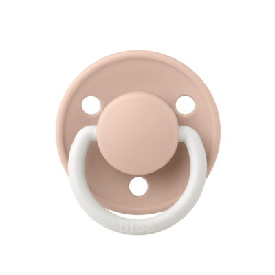 Bibs - suzeta fosforescenta de lux glow latex, tetina rotunda, 6 luni +-blush bbb1210256c