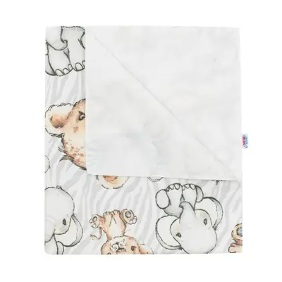 Scutec impermeabil din flanel, Cu multiple intrebuintari, Dimensiune 57x47 cm, New Baby, Baby Zoo BYN49769