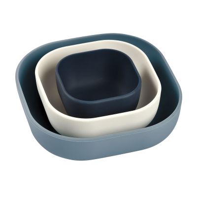 Set 3 boluri din silicon Beaba Night Blue ERFB913566