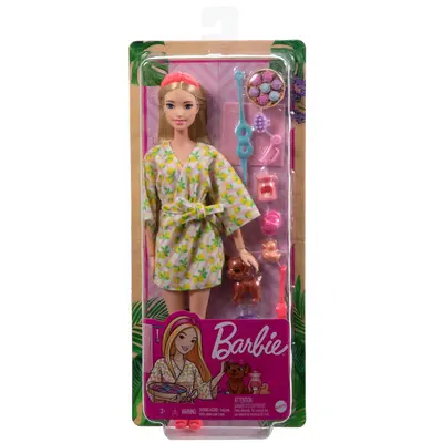 BARBIE SET DE JOACA CU ACCESORII PAPUSA BARBIE O ZI LA SPA VIVMTGKH73_HKT90