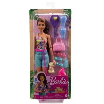 BARBIE SET DE JOACA CU ACCESORII PAPUSA BARBIE SPORTIVA VIVMTGKH73_HKT91