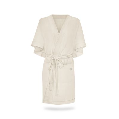 Halat   Kimono Pentru Gravide Si Mamici, Vascoza Si In, Marime Universala, Natural Pjb487494