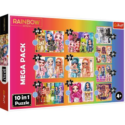 PUZZLE TREFL 10IN1 RAINBOW HIGH PAPUSILE FASHION VIV96000