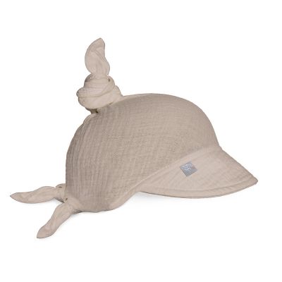 Sepcuta De Soare 6 Luni - 6 Ani Reglabila Din Bumbac Muselina Cu Cozoroc Pentru Protectie, Beige Pjb483502