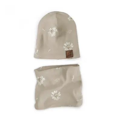 Set Caciula Si Fular Tip Guler, Margarete, Xs - Circumferinta Capului 36-42 Cm By Babysteps Pjb603873