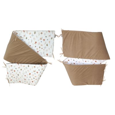 Aparatoare Laterala Patut, 2 Fete, Comori Din Natura, Velvet Bej, 180 X 35 Cm Pjb84949