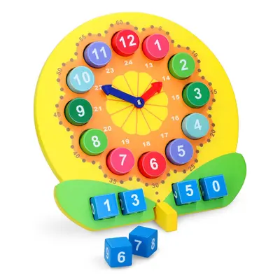 Ceas din lemn analogic si digital Marionette 20 piese ERFED67982