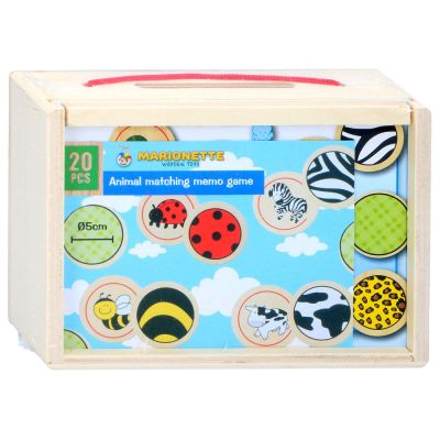 Joc de memorie din lemn Marionette 20 piese ERFED70435