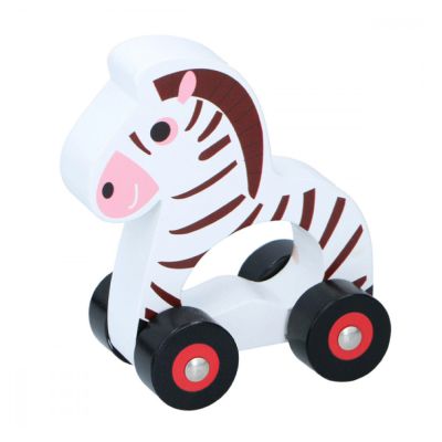 Jucarie din lemn cu roti Marionette Zebra ERFED67913-ZEB