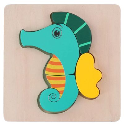 Puzzle din lemn Marionette Calut de mare 5 piese ERFED68040-CAL