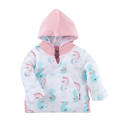 Poncho Baie UPF50 +, Zoocchini, 0-12 Luni, Seahorse KRTZOO1029