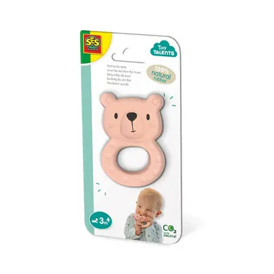 Jucarie dentitie - Ursul Bo din cauciuc  natural 100% TSG13162