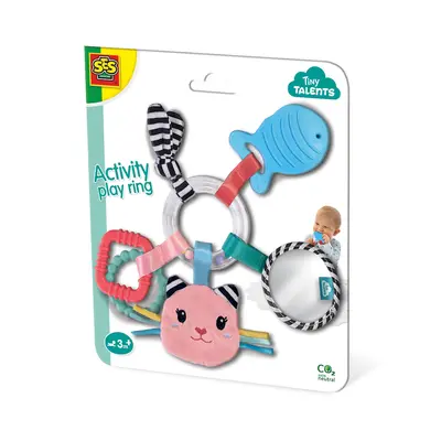 Jucarie senzoriala bebelusi - Inel cu activitati pisica Katy TSG13124