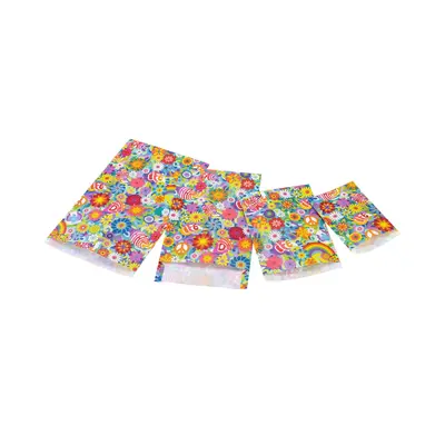 Punga cadou din hartie - Flower Power (L-plus - 23 x 33 x 4+6cm) TSG4016