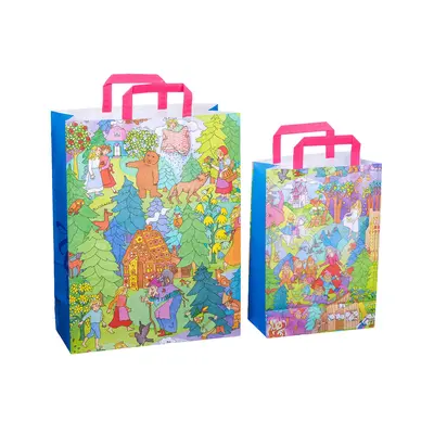 Sacosa cadou din hartie - Basme (L - 32 x 14 x 42cm, 90g) TSG3407