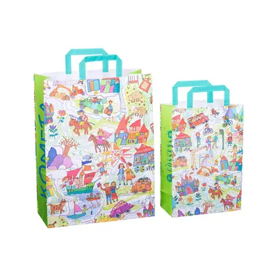 Sacosa cadou din hartie - Copilarie (L -32 x 14 x 42cm, 90g) TSG2907