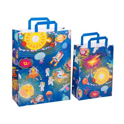 Sacosa cadou din hartie - Spatiu (L - 32 x 14 x 42cm, 90g) TSG3907